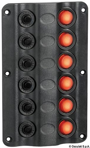 Pannello elettrico Wave 6 interruttori